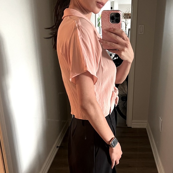 Wilfred free flowy pink crop top - Picture 4 of 11